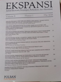Ekspansi : Jurnal Ekonomi Keuangan, Perbankan dan Akuntansi